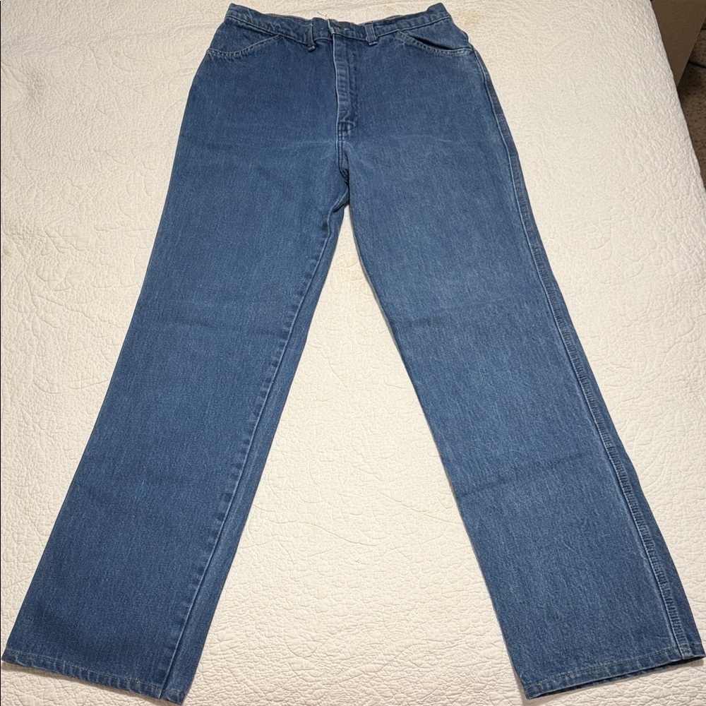 Classic Blue Straight Leg Jeans